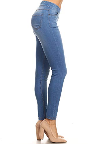 Jvini Women's Plus Size Skinny Jeans with Pockets Denim Pants