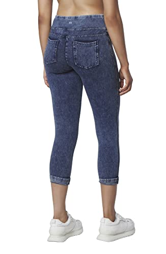 Andrew Marc Women's Faux Denim Cropped Legging