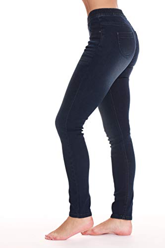 Women's Comfortable Stretch Denim Jeggings with Pockets