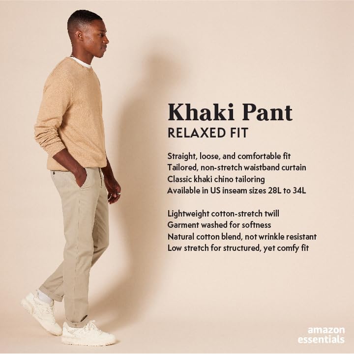 Amazon Essentials Men's Classic-Fit Stretch Chino Pants